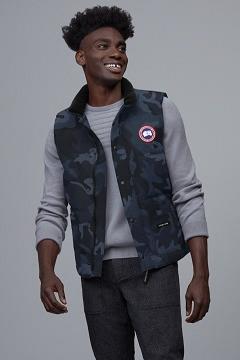 Chamarras Canada Goose Hombre Mexico - Freestyle Chalecos Azul Marino PT0589143